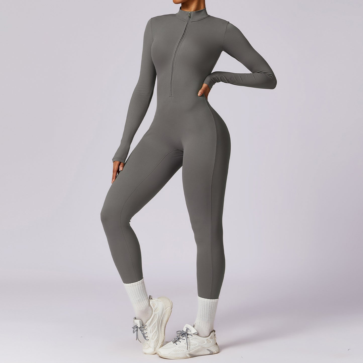 Women's Full Cover Long-sleeve Yoga Suit - Lexury Fitness