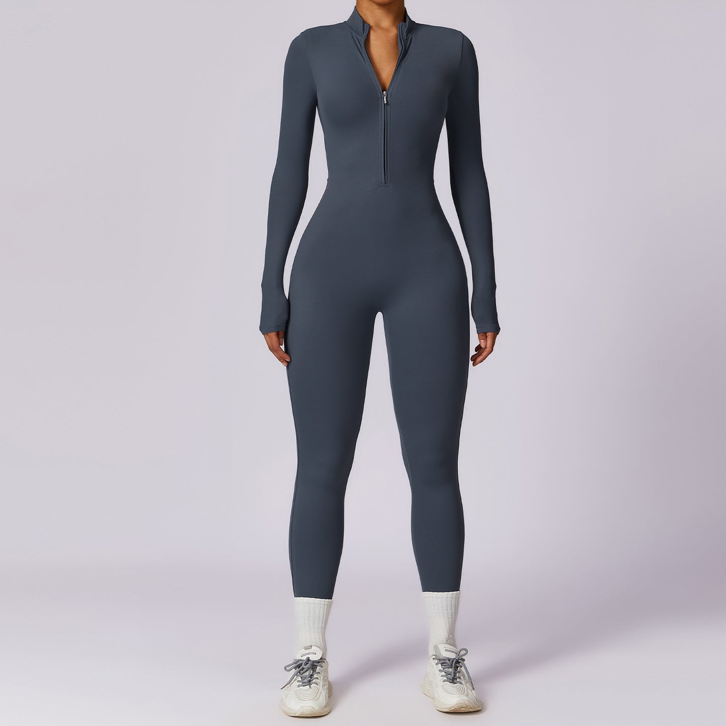 Women's Full Cover Long-sleeve Yoga Suit - Lexury Fitness