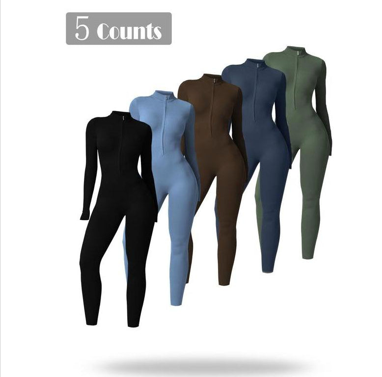 Women's Full Cover Long-sleeve Yoga Suit - Lexury Fitness