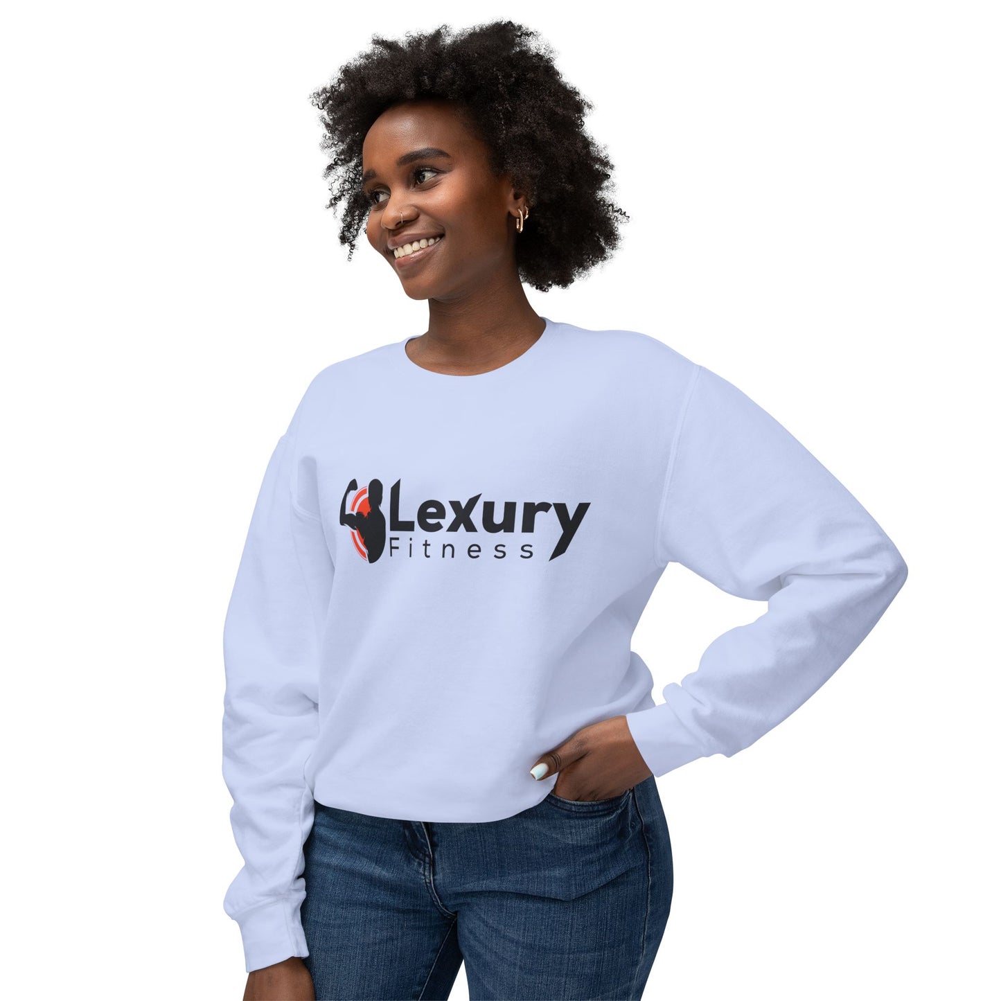 Crewneck Muscle Silhouette Gym Sweatshirt