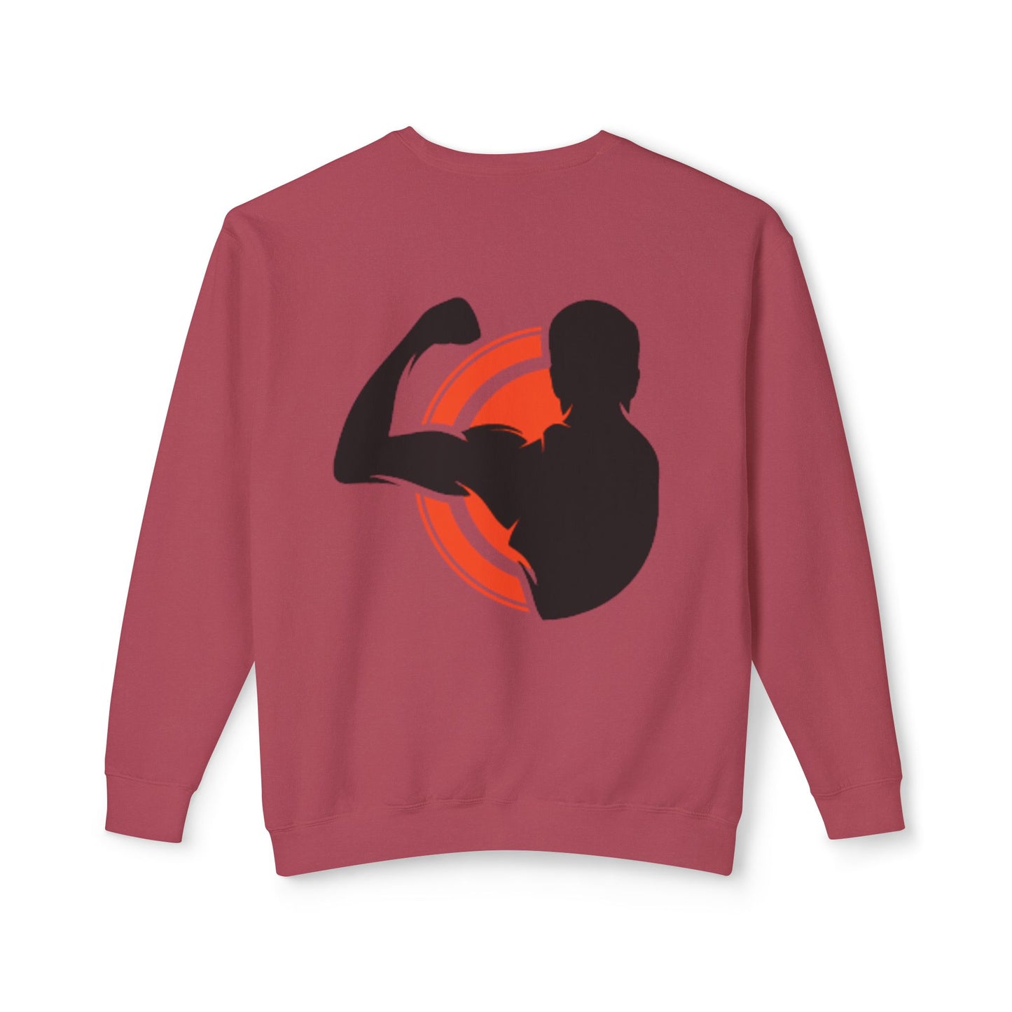 Crewneck Muscle Silhouette Gym Sweatshirt