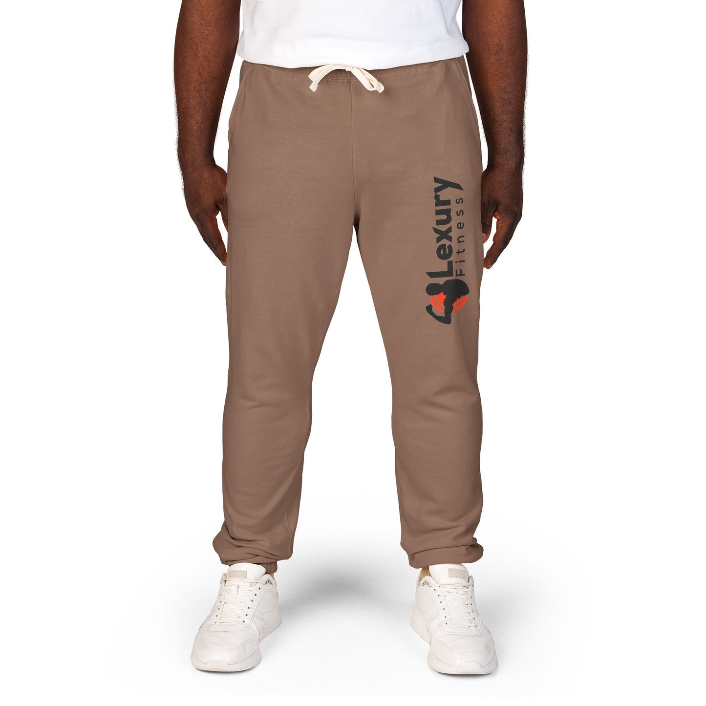 Unisex Drawstring Fleece Sweatpants For Gym