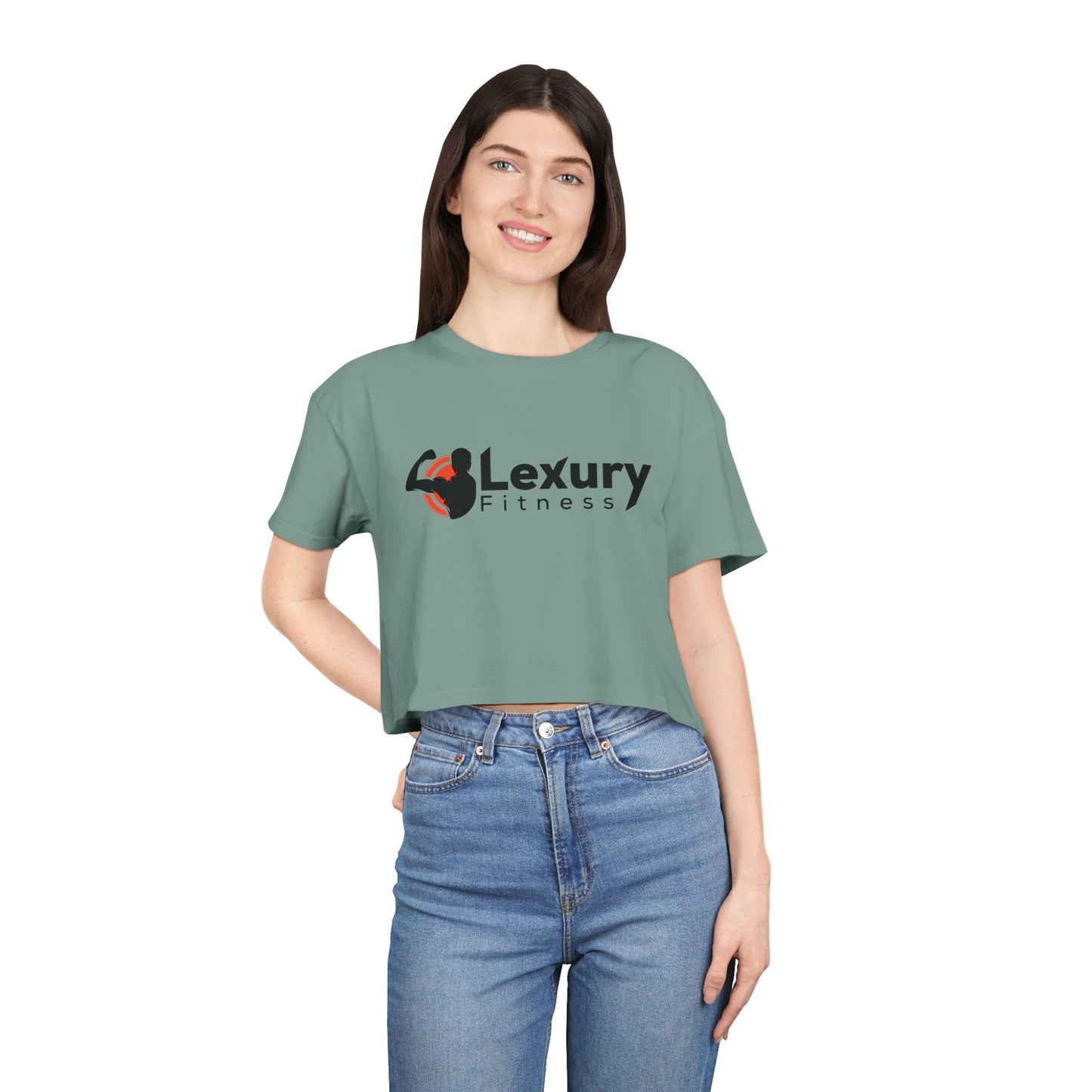 Women's Athletic Fitness Crop Tee
