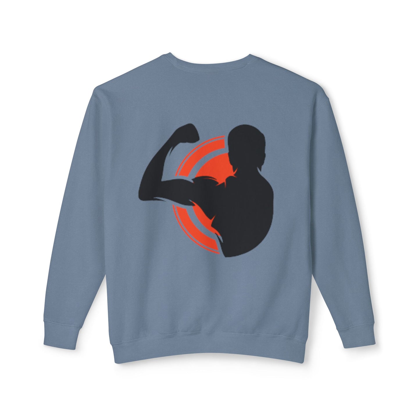 Crewneck Muscle Silhouette Gym Sweatshirt