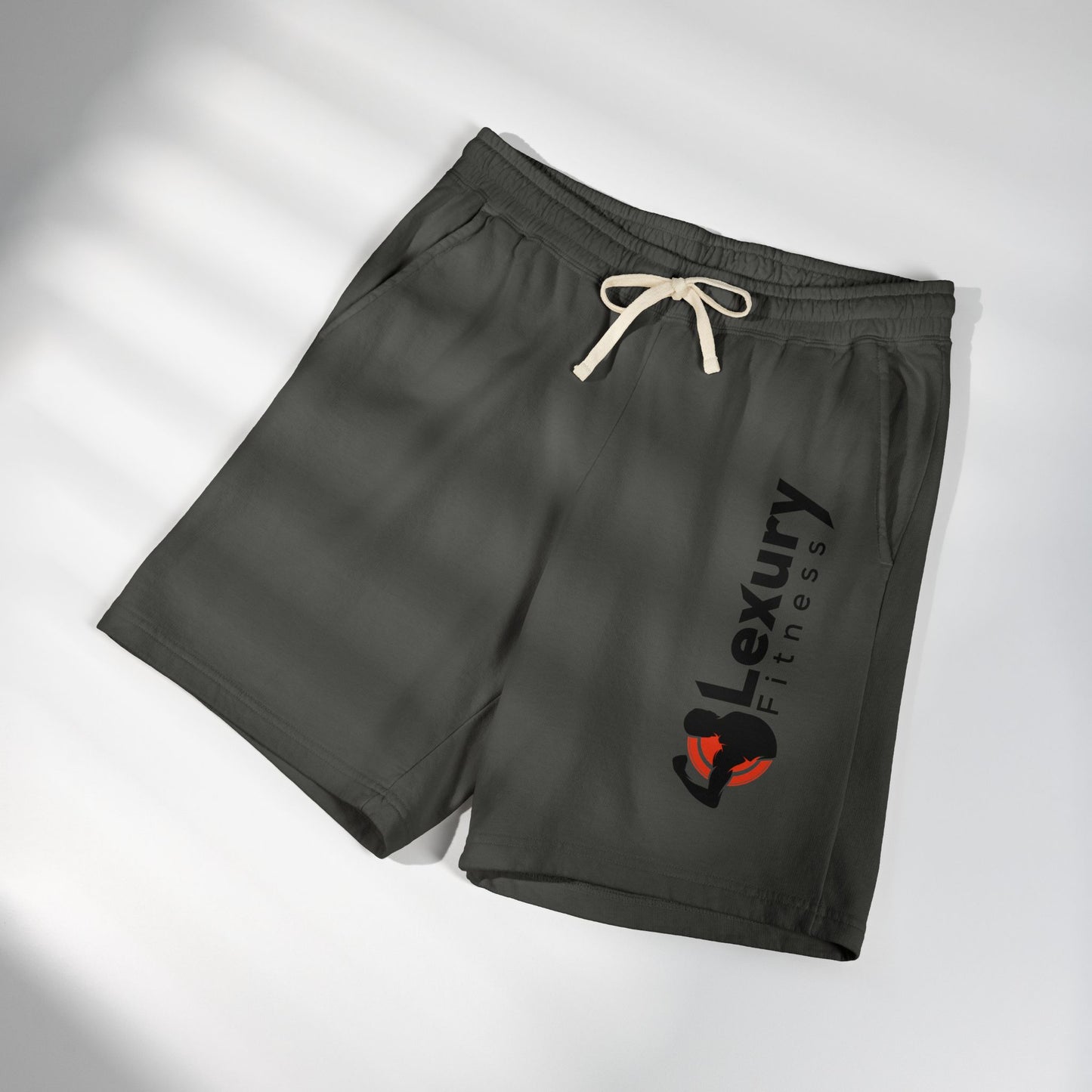 Minimal Drawstring Fitness Fleece Shorts