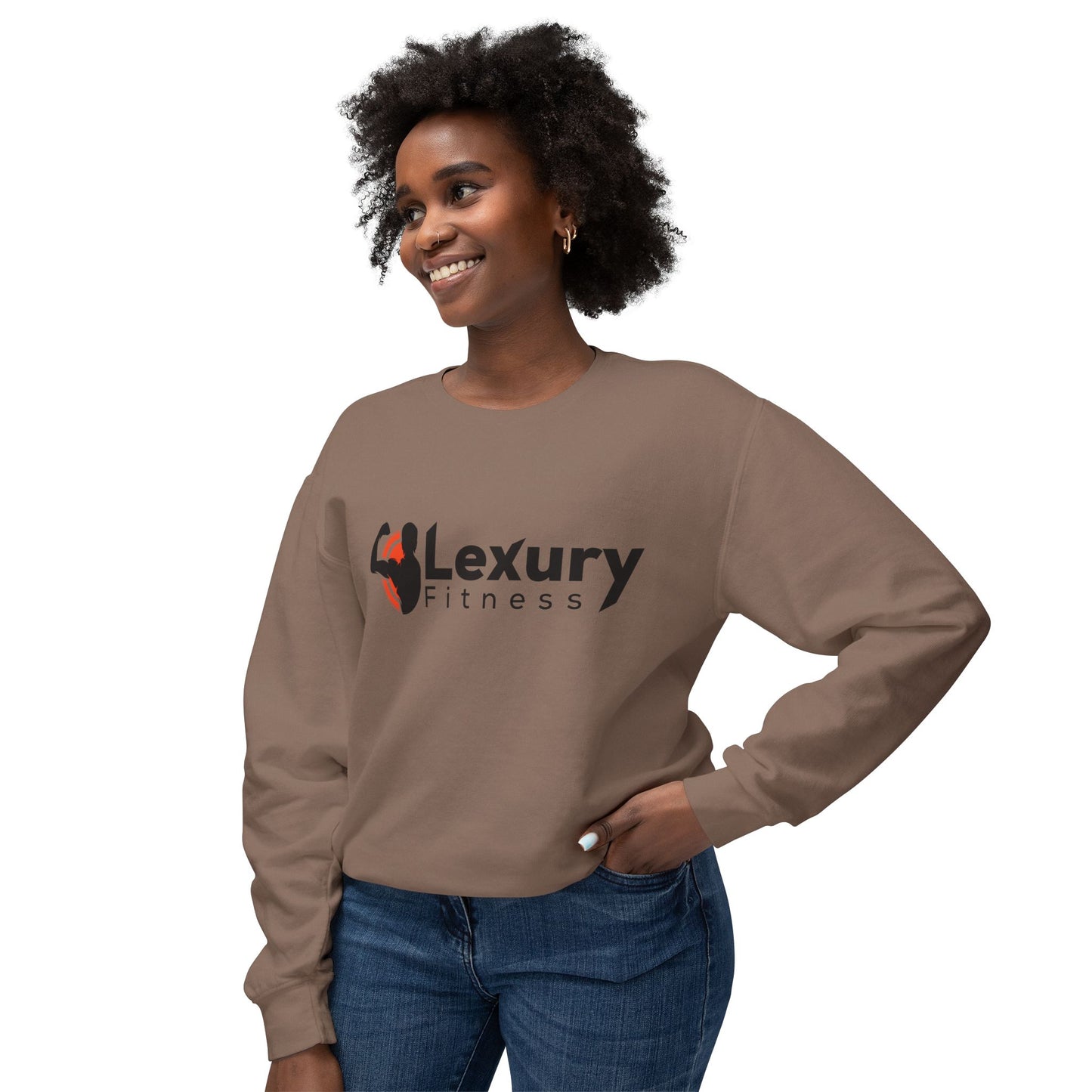 Crewneck Muscle Silhouette Gym Sweatshirt