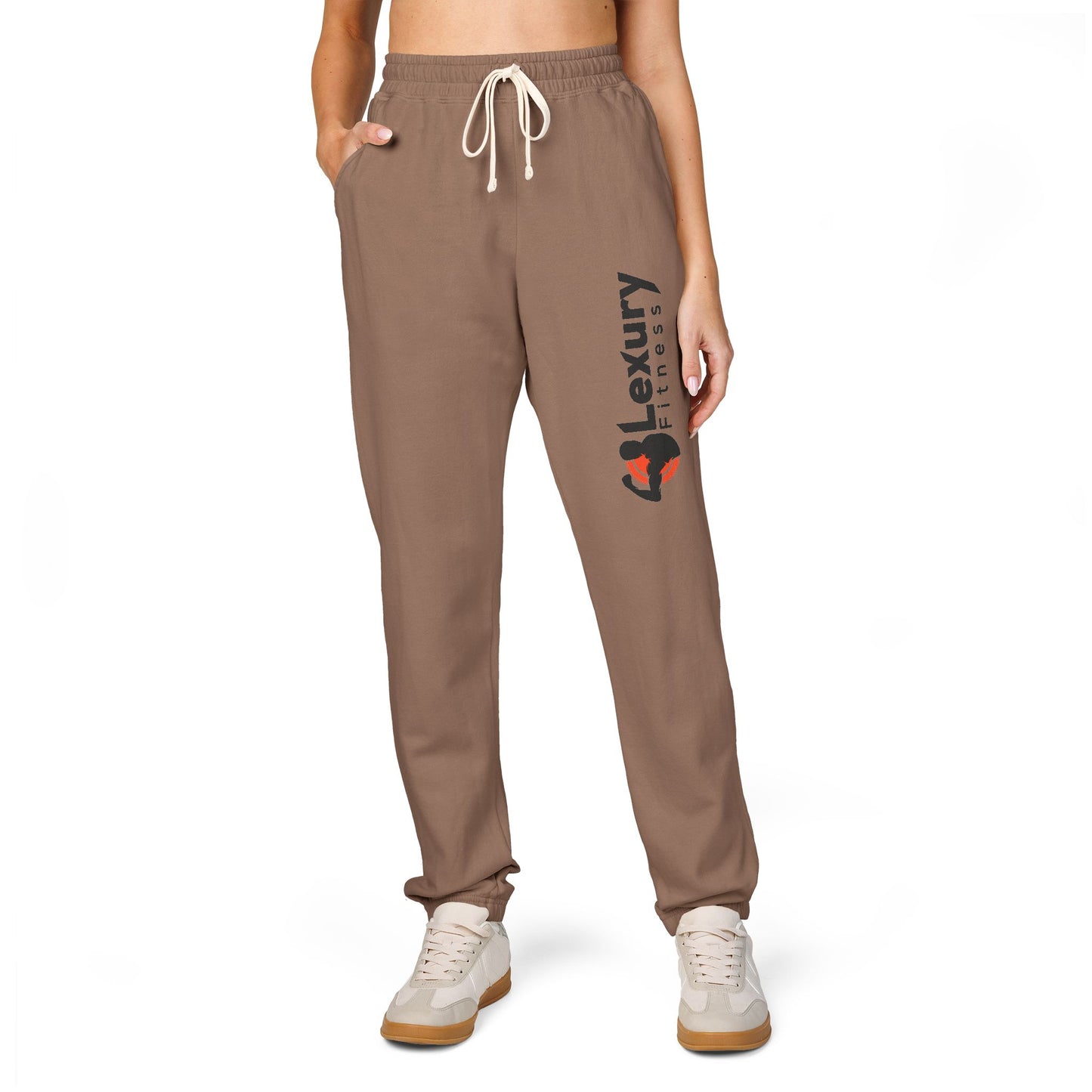 Unisex Drawstring Fleece Sweatpants For Gym