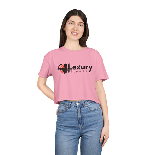 Women's Athletic Fitness Crop Tee