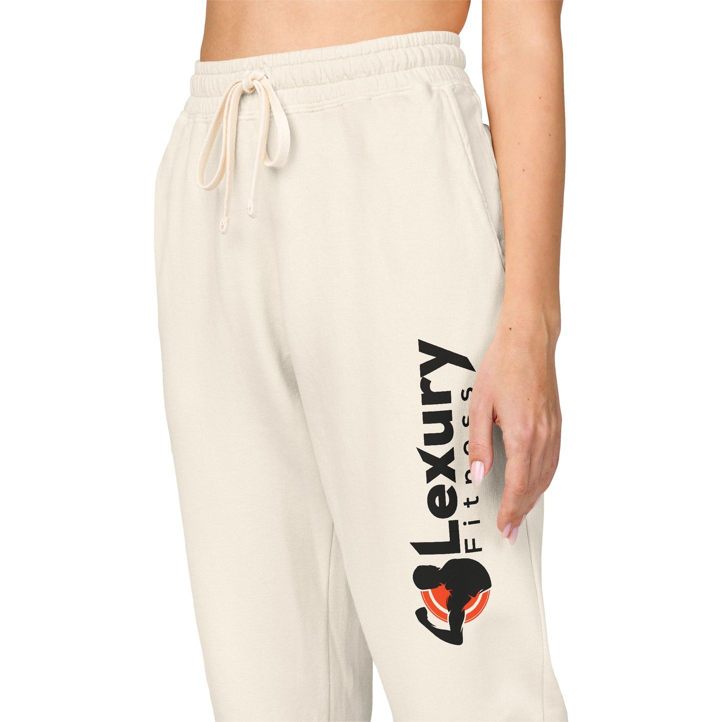 Unisex Drawstring Fleece Sweatpants For Gym