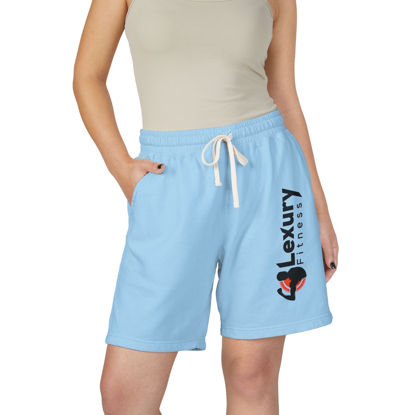 Minimal Drawstring Fitness Fleece Shorts