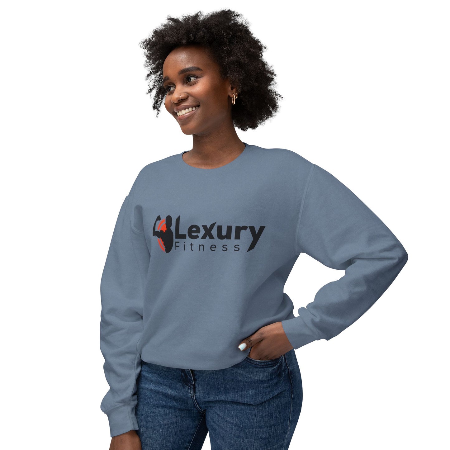Crewneck Muscle Silhouette Gym Sweatshirt