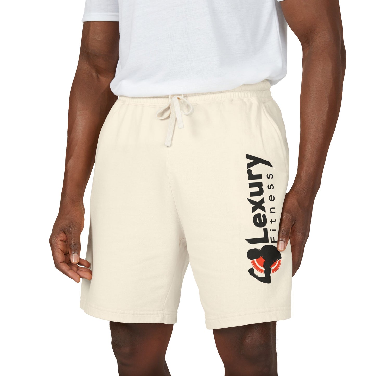 Minimal Drawstring Fitness Fleece Shorts