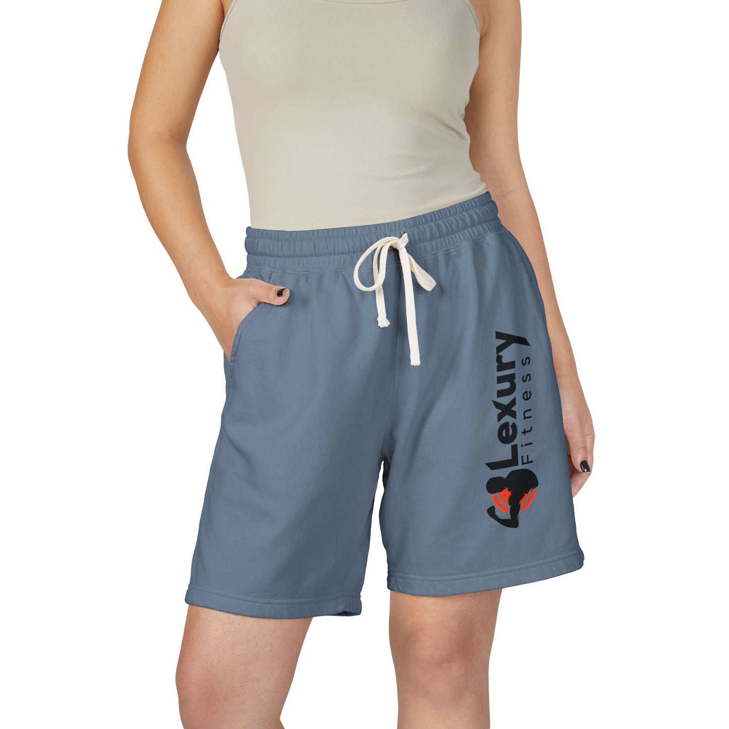 Minimal Drawstring Fitness Fleece Shorts