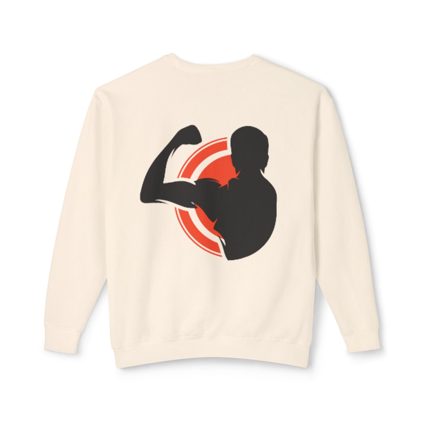 Crewneck Muscle Silhouette Gym Sweatshirt