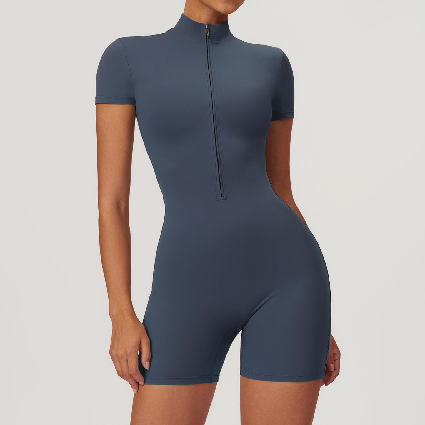 Summer Fitness Yoga Jumpsuit With Zipper - Lexury Fitness