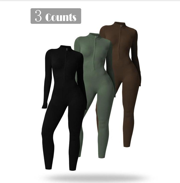 Women's Full Cover Long-sleeve Yoga Suit - Lexury Fitness