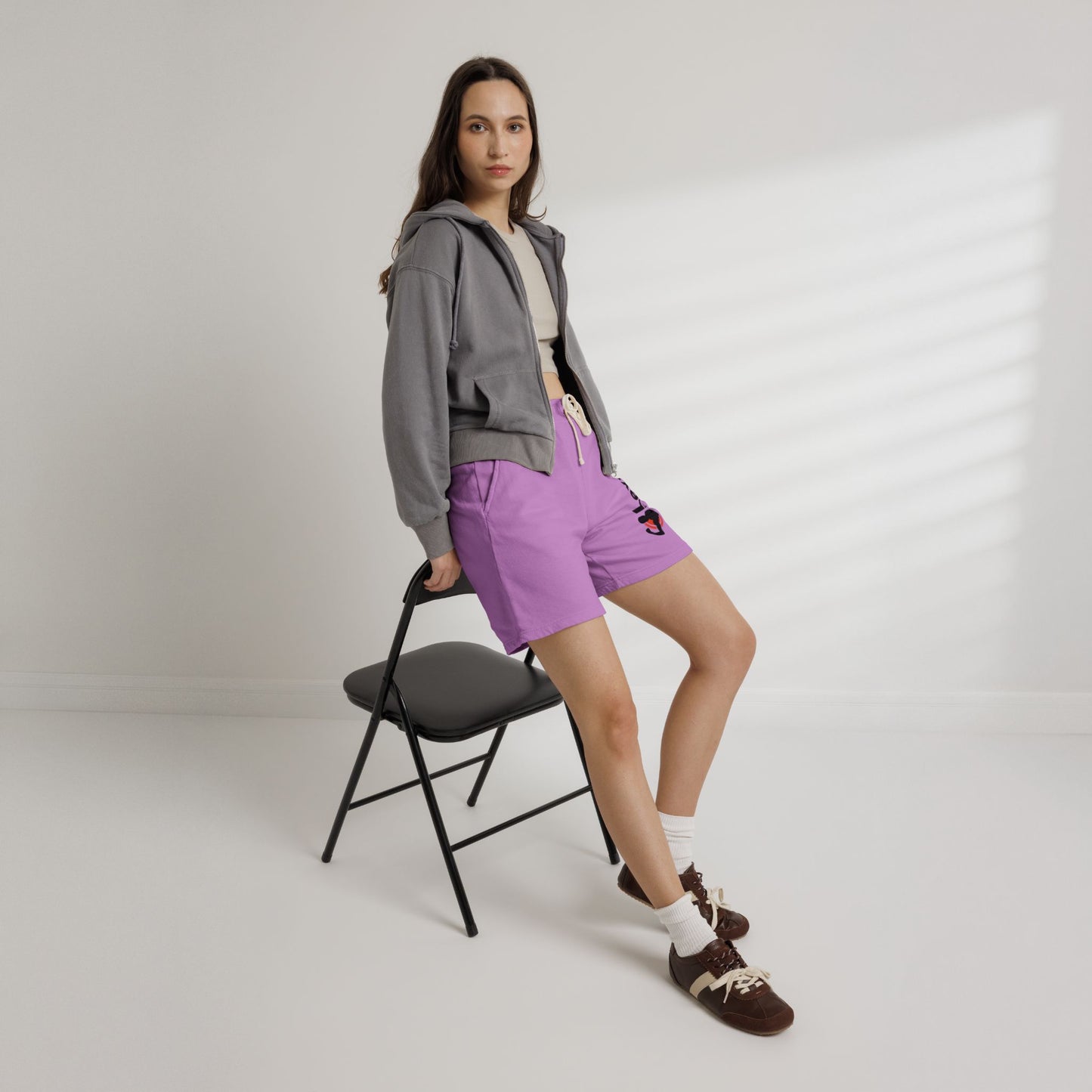 Minimal Drawstring Fitness Fleece Shorts