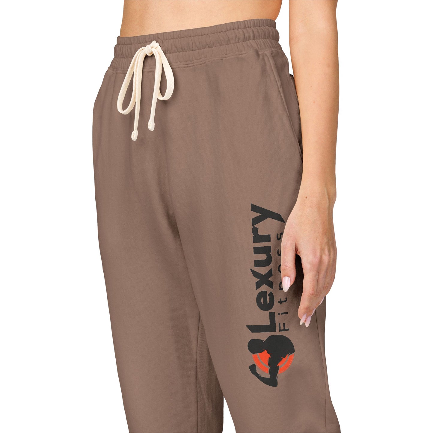 Unisex Drawstring Fleece Sweatpants For Gym