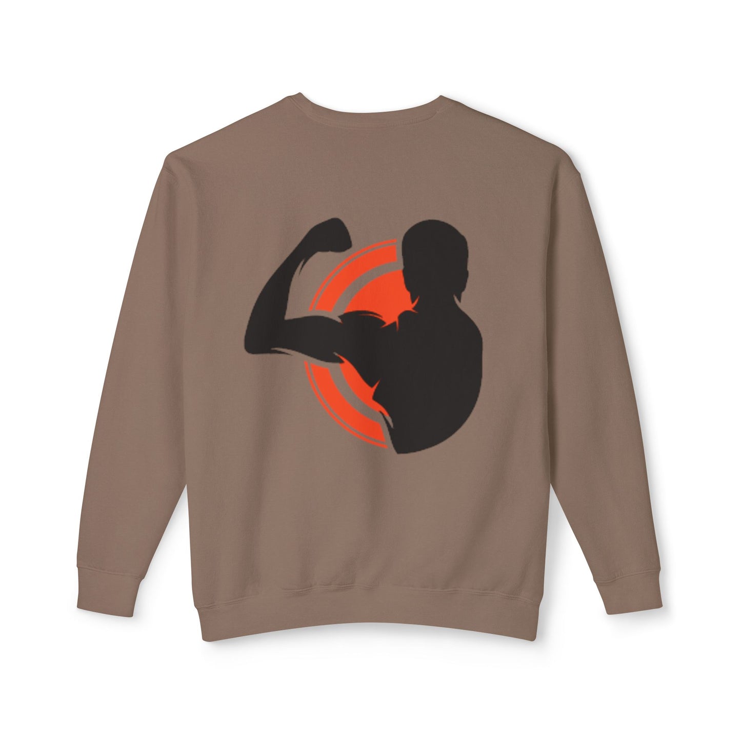 Crewneck Muscle Silhouette Gym Sweatshirt