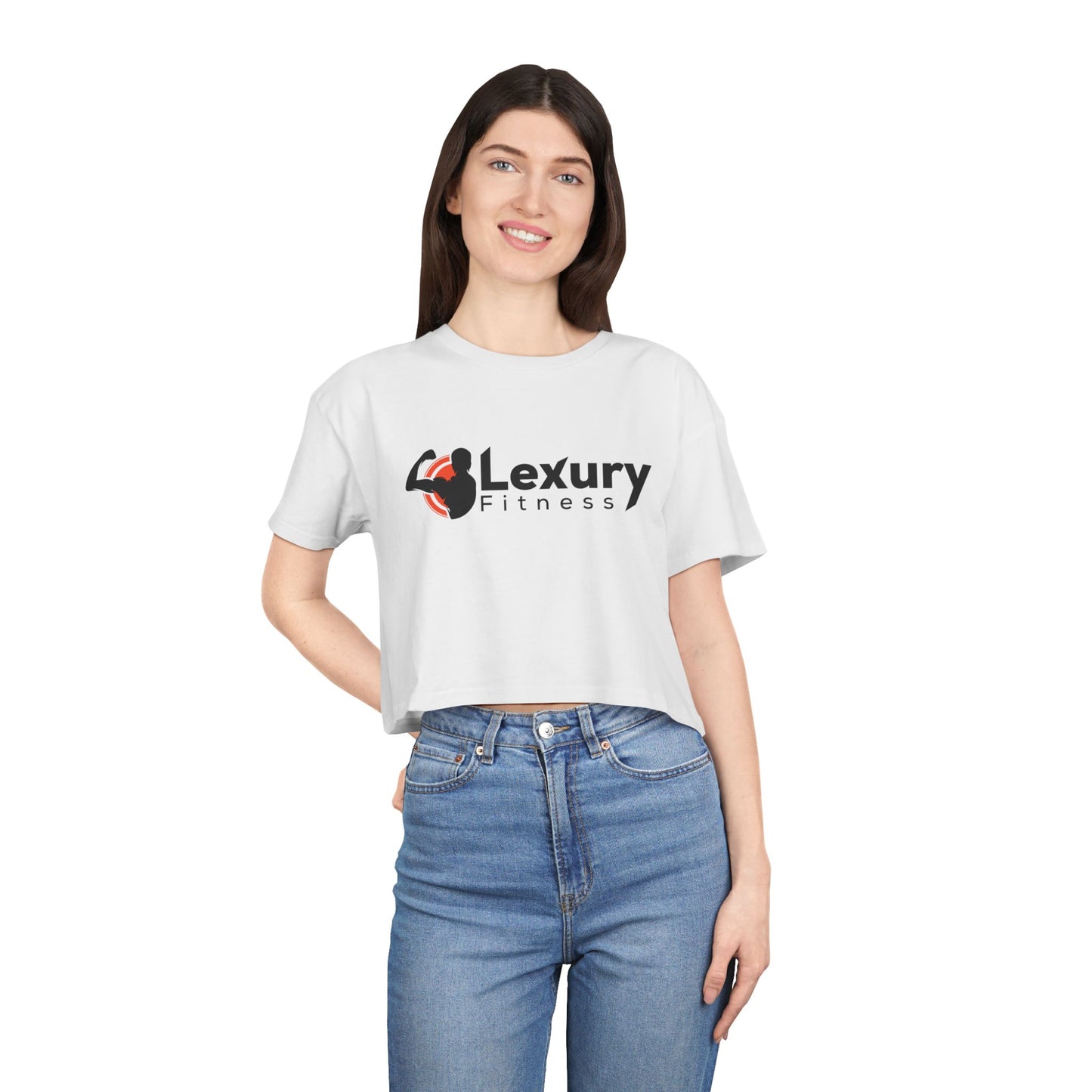 Women's Athletic Fitness Crop Tee