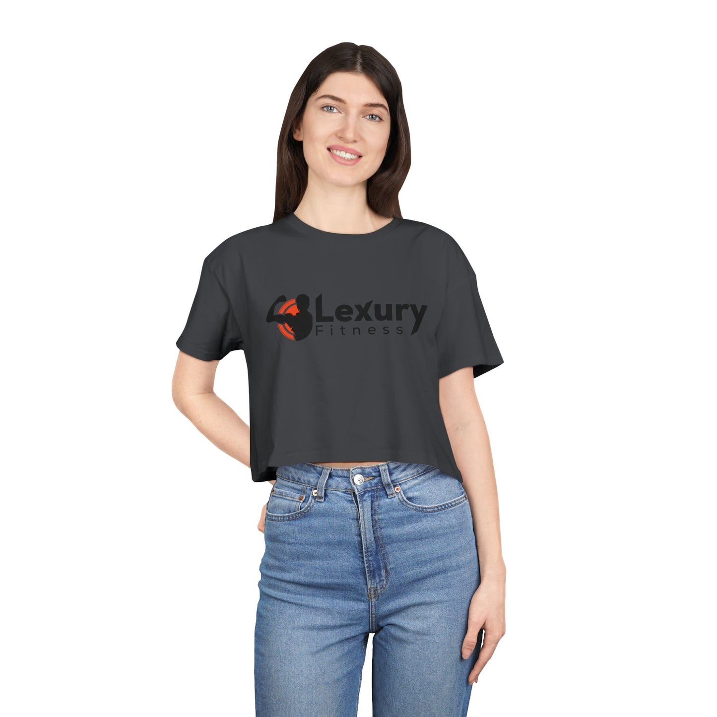 Women's Athletic Fitness Crop Tee