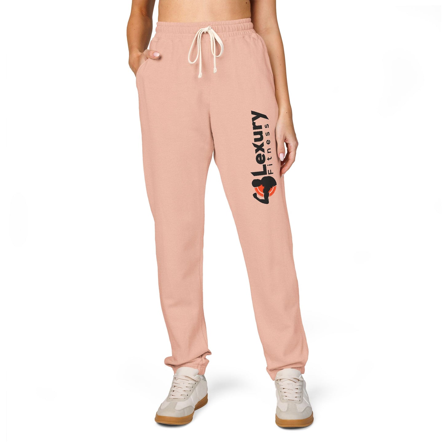 Unisex Drawstring Fleece Sweatpants For Gym