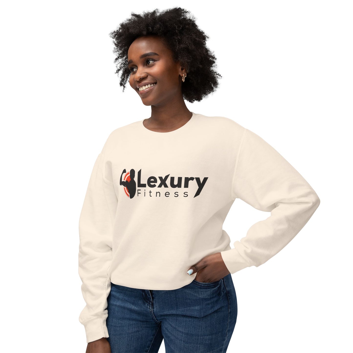 Crewneck Muscle Silhouette Gym Sweatshirt