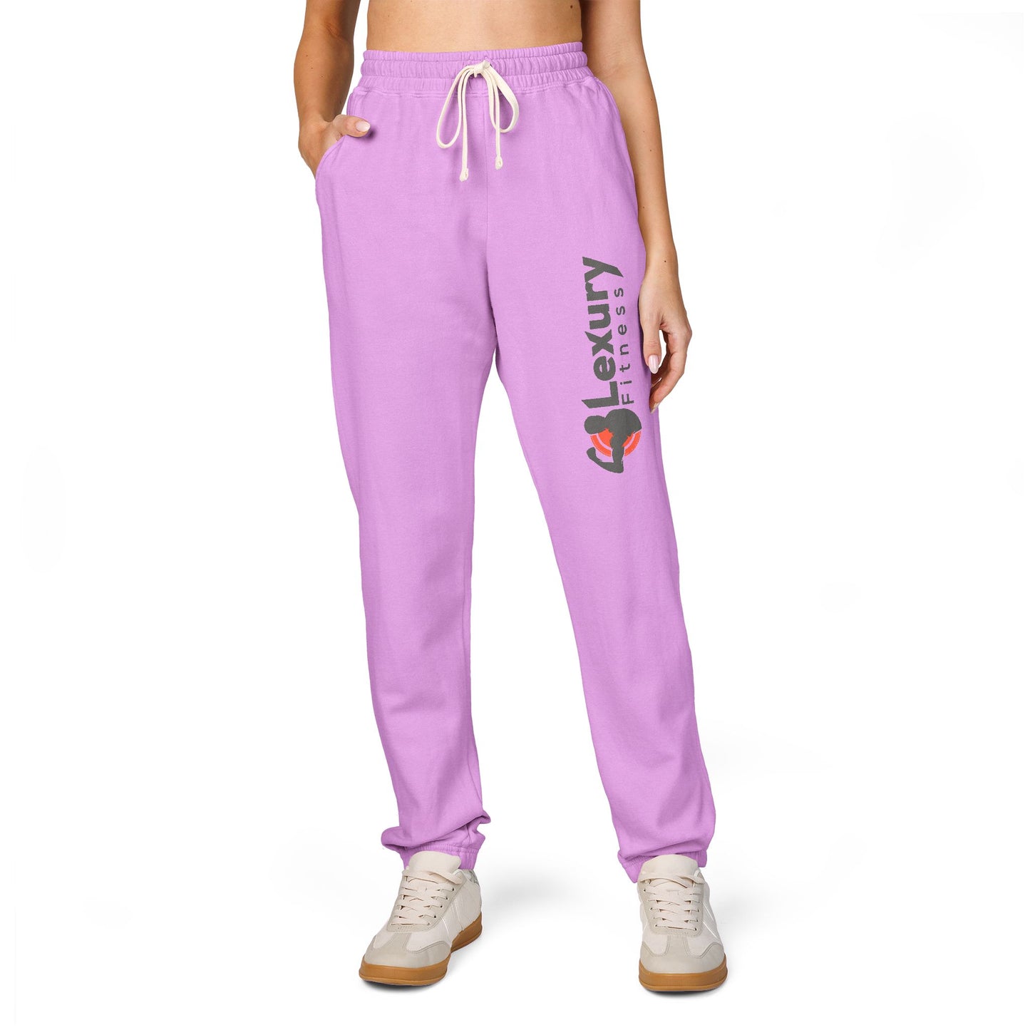 Unisex Drawstring Fleece Sweatpants For Gym