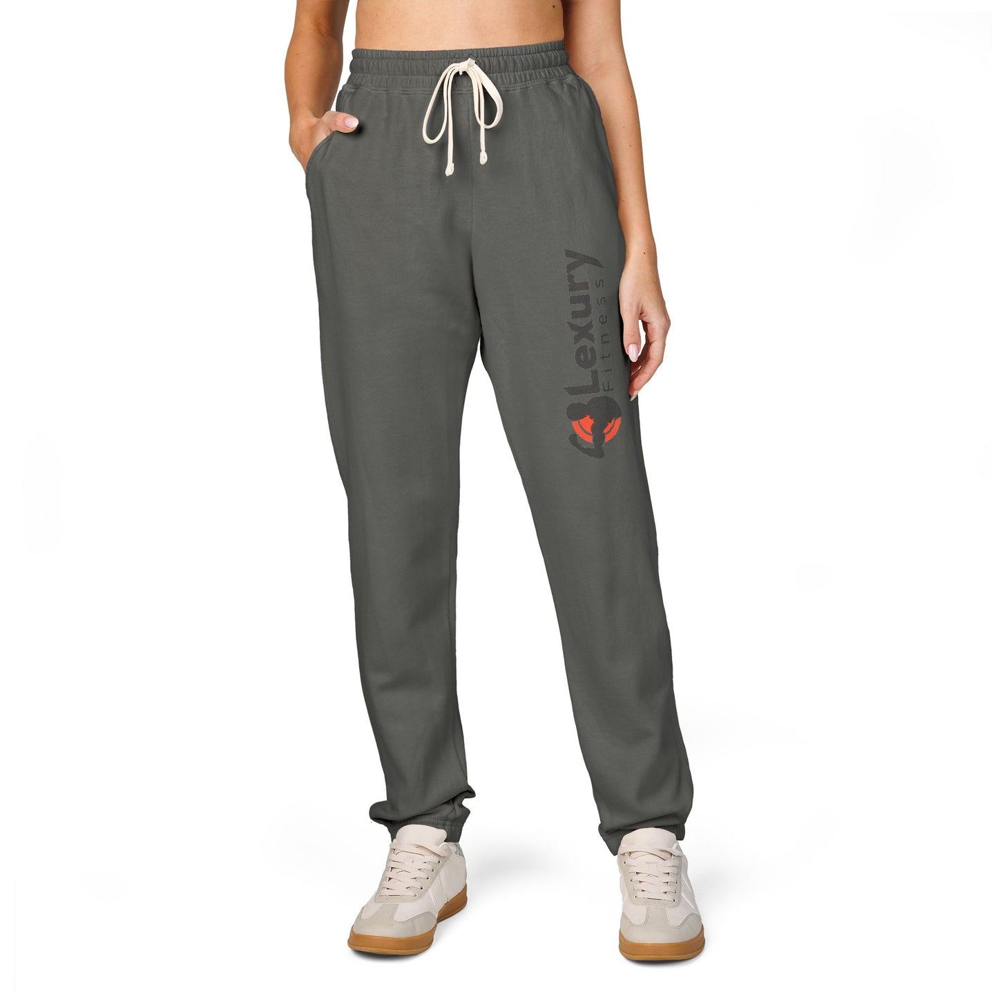 Unisex Drawstring Fleece Sweatpants For Gym