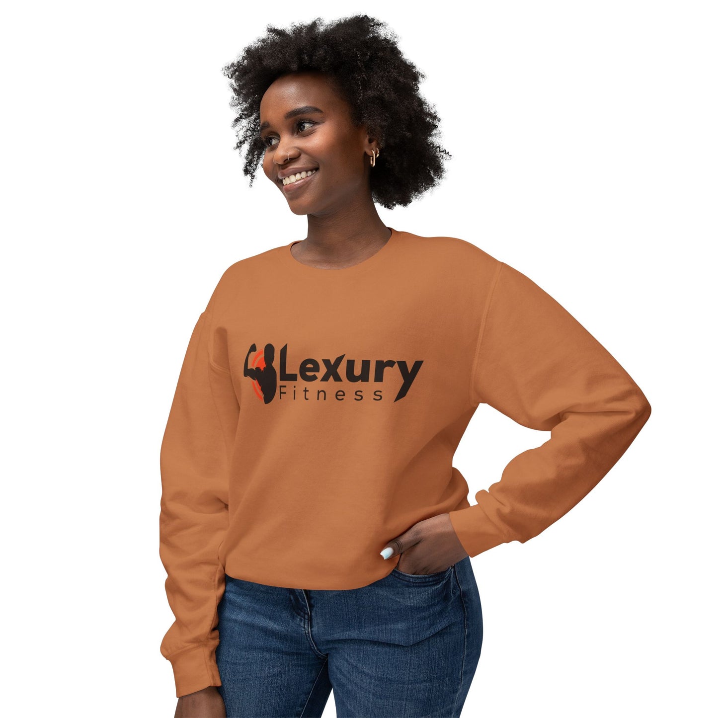 Crewneck Muscle Silhouette Gym Sweatshirt