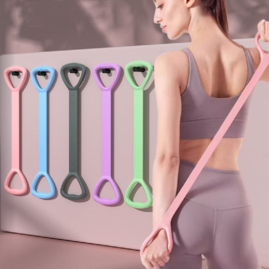 8 Words Chest Expander Yoga Resistance Band - Lexury Fitness