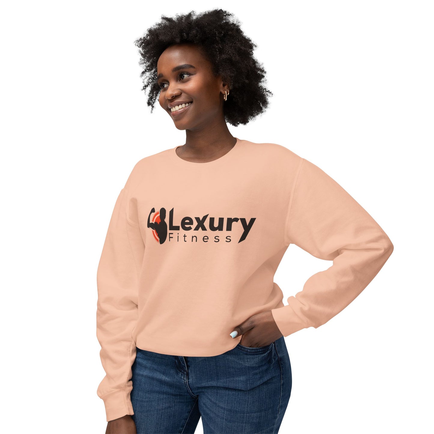 Crewneck Muscle Silhouette Gym Sweatshirt