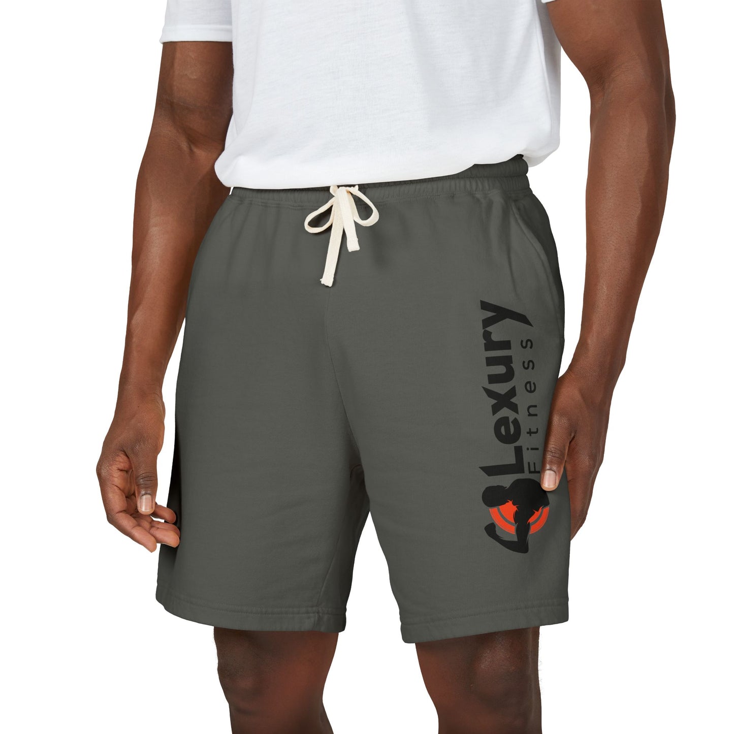Minimal Drawstring Fitness Fleece Shorts