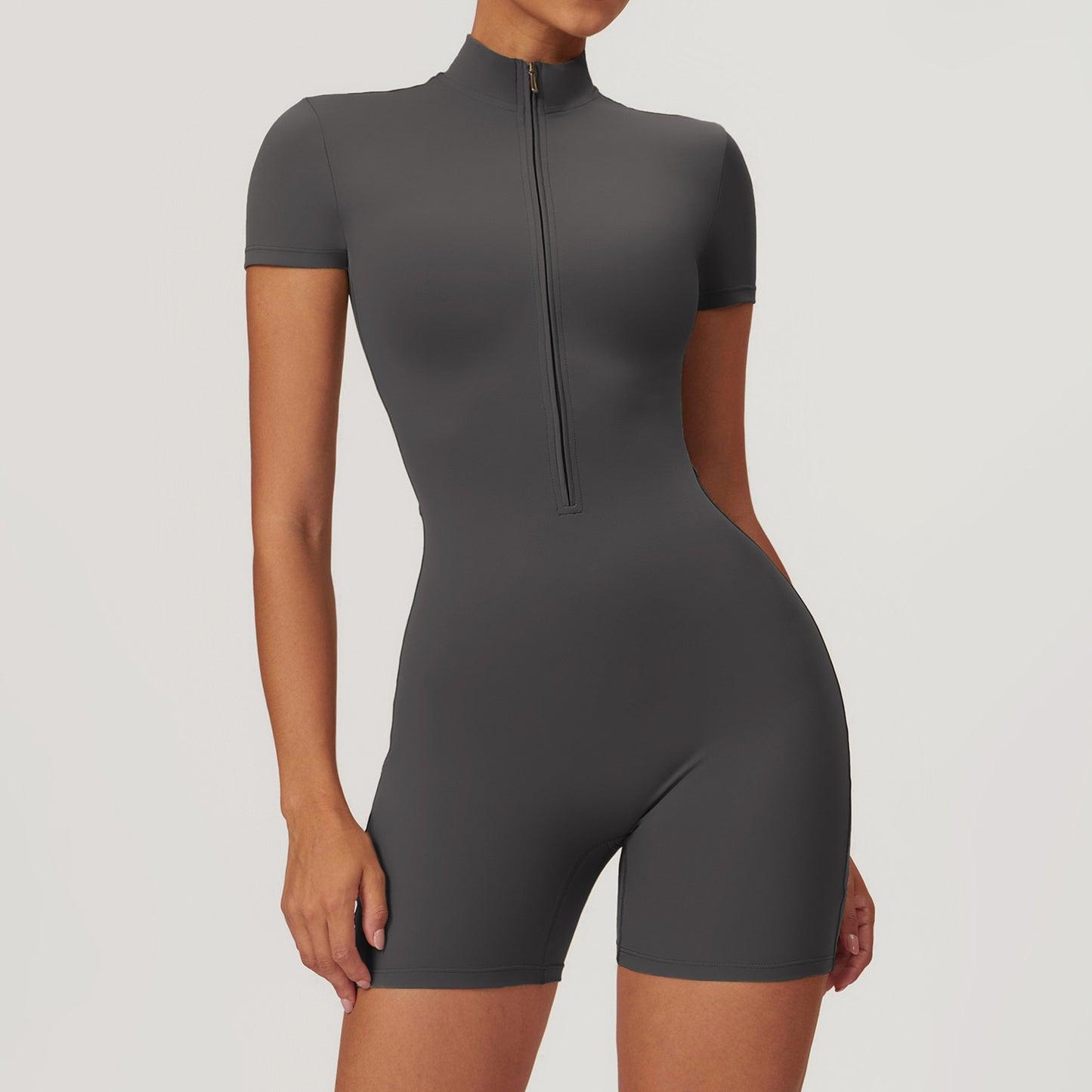 Summer Fitness Yoga Jumpsuit With Zipper - Lexury Fitness