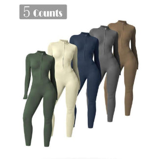 Women's Full Cover Long-sleeve Yoga Suit - Lexury Fitness