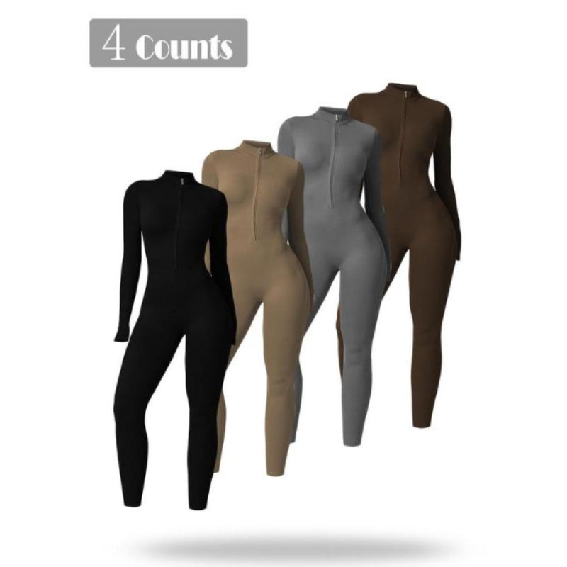 Women's Full Cover Long-sleeve Yoga Suit - Lexury Fitness