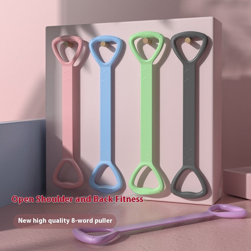 8 Words Chest Expander Yoga Resistance Band - Lexury Fitness